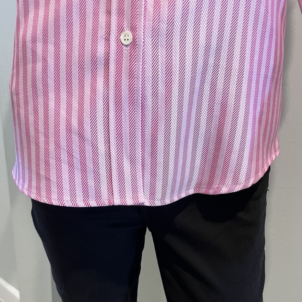 Theory 5 Button Front Herringbone Weave "Ivy" Blouse in Size Petite. NWT - Picture 7 of 16